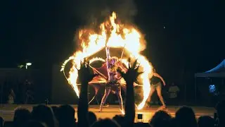 Phoenix Rising fire skirt created by Jessy Spin / act finale @ EJC fire gala 2022