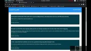 covid news app sample video 2020 Facebook Developer Circles Challenge