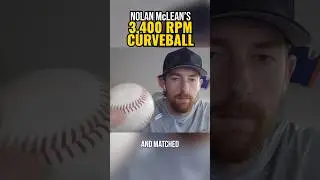 Nolan McLean&rsquo;s wicked 3,400 RPM curveball grip.