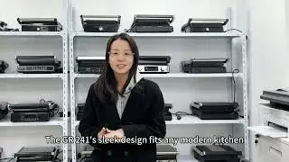 GR-241 Contact Grill, 2000W Removable Non-Stick Plates