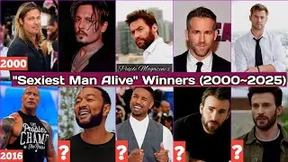 People Magazine's Sexiest Man Alive Winners (2000~Present) Chris Hemsworth, Dawyne the rock Johnson