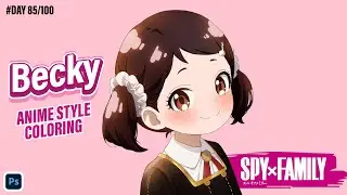 Day 85 | Becky Blackbell Anime Drawing 💕✨ | Spy &times; Family Fan Art | 100 Days Drawing Challenge