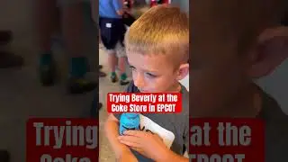 Trying Beverly at the Coke shop in EPCOT #epcot #waltdisneyworld #beverly #coke