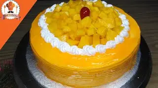 Mango Cake  Recipe | Mango Cake Without Oven | Mango Gel Cake