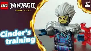 Cinder's shatterspin training | ninjago dragon rising season 2 recreation