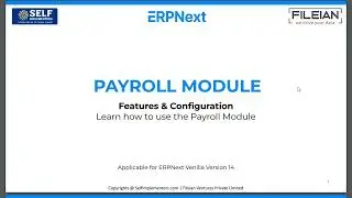15.2 Как настроить или внедрить модуль расчета заработной платы ERPNext | Внедрение всего за 1199 долларов США