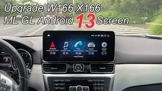 YEEHUNG Mercedes-Benz W166 X166 ML GL-Class Android 13 Screen Installation Process