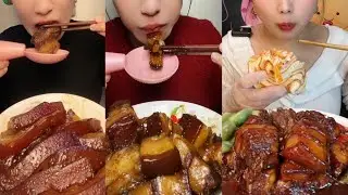 Mukbang Spicy Braised Pork Belly Eating Rice Delicious Eating Show 