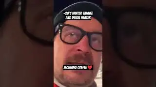 #winter #vanlife #finland #morning #coffee #freezing #cold #dieselheater