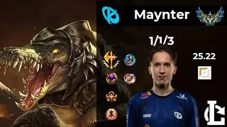 Renekton TOP - KC Maynter | Patch 25.22 EUW Challenger
