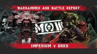 Warhammer 40k 8th Edition. Orks (Evil Sunz) v Imperium (Knights & Ultramarines)