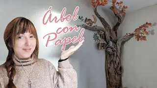 DIY ARBOLREALISTA 🌳hecho con PAPEL para decorar una habitación infantil | Shanti Irene