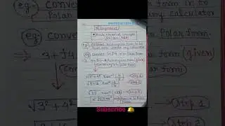 Conversion of polar form in to rectangular form💡 #shorts #youtubeshorts #electronics #electrical