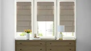 The Faux Linen Cordless Total Blackout Roman Shade