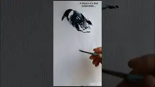 watercolour painting of a Bird