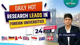 24th January Hot Leads from Research Groups of Foreign Professors