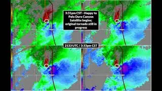 Radar Velocity Data from March 13th, 2021 Tornadoes - Minimal Narration