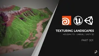 Texturing Landscapes for Games - Houdini 17.5 + Unreal / Unity - Part 1