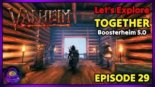 LIVE | BoosterHeim 5.0 - Decorating the Outpost! Cozy Builds in Valheim - Explore & Build TOGETHER