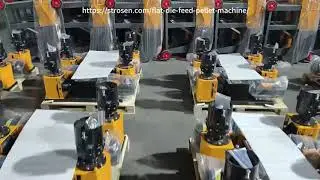 Small household feed pellet production machine. Green grass corn pellet feed machine.