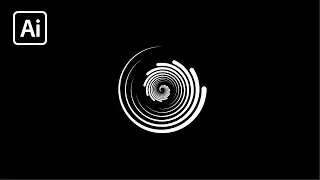 Logo Design #Shorts #Illustrator || spiral logo illustrator
