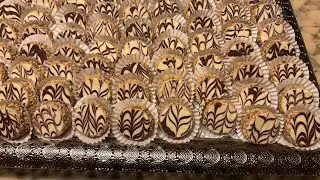 Gâteaux marbré façon marocaine zelija aussi appelé rkhama