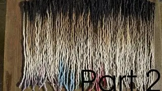 How to make dreads from wool roving | Part 2 | german