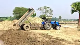 Sonalika All Rounder 55 Risky driving Fully loaded trolley | #sonalika #driving #automobile #trolley