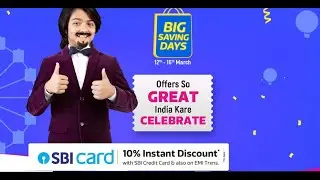 Flipkart Big saving Days sale starts 12 March 2022 and Plus members 11 March - 10% Discount SBI card