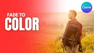 Fade Image to Any Color Background in Canva #photoediting #canvadesign #canva