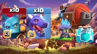 Dragons + Super Minion Quad Clone is UNSTOPPABLE!!! Best TH17 Spam attack