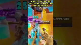 HOW TO GET ONE SHOT PICKAXE MEDALLION IN BLITZ ROYALE⛏️😱#shorts #fortnite #tutorial#gameplay#funny