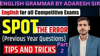 Previous year question all set BPSC TGT PGT//Error detection English grammar MCQ questions & answers