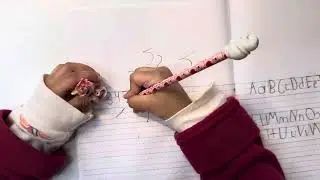 Writing numbers with pencil on paper relaxing ASMR