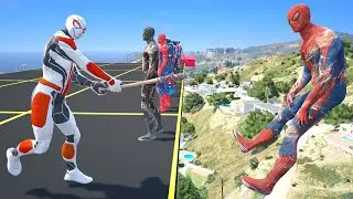 GTA 5 SPIDER-MAN WITH A BASEBALL BAT vs SUPERHEROES! (Euphoria Physics) Ep.67