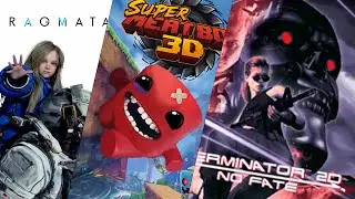 Играем в PRAGMATA SKETCHBOOK - DEMO + Super Meat Boy 3D Demo и Terminator 2D: No Fate #1