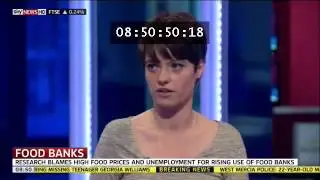 Jack Monroe - Sky News  Poverty and Food Banks  A real crisis.