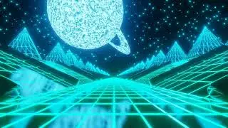 Driving through futuristic neon 3d space landscape|Background|Animation|3d|Cnematic|Intro|Graphics