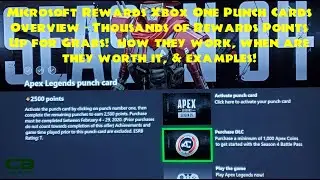 Microsoft Rewards Xbox One Punch Cards Overview 2020 - How they Work, When They're Good & Examples!