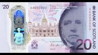 Scotland Bank of 20 pounds  IBNS Banknote of the Year 2020