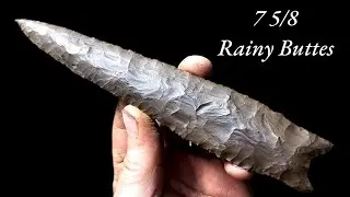 Flintknapping 7 5/8 Rainey Buttes Point With Indirect Percussion