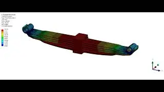 Simulation of Parabolic Leaf Spring in ANSYS Mechanical
