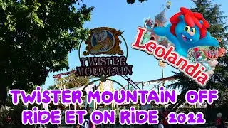Twister Mountain &agrave; Leolandia off ride et on ride 2022 ( Twister Coaster Compact, Zamperla )