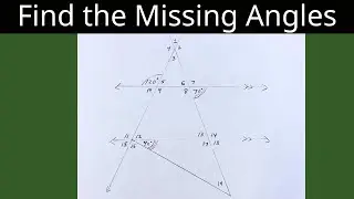 Tips for Finding the Missing Angles in the Geometry Diagram (Vertical, Linear Pair, Parallel lines)