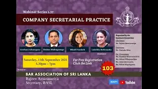BASL Webinar 1.57 - Company Secretarial Practice