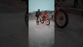 FatBike vs Mountainbike || KTM Fat Bike vs Jaguar MTB || Cycle Stunts Video