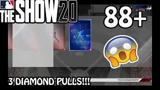 3 DIAMOND PULLS 88+ ! HEADLINER 7! MLB THE SHOW 20 PACK OPENING