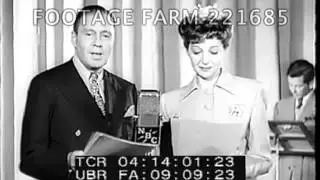 WWII Rudy Vallee; Jack Benny & Mary Livingstone 221685-02 | Footage Farm