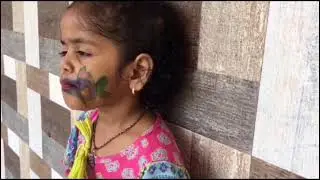 Fish painting#fish on face#Machali jal ki Rani hai#holiday vibes🐟