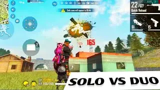 Solo vs duo gameplay | solo vs duo gameplay Free fire | solo vs duo free fire mobile gameplay